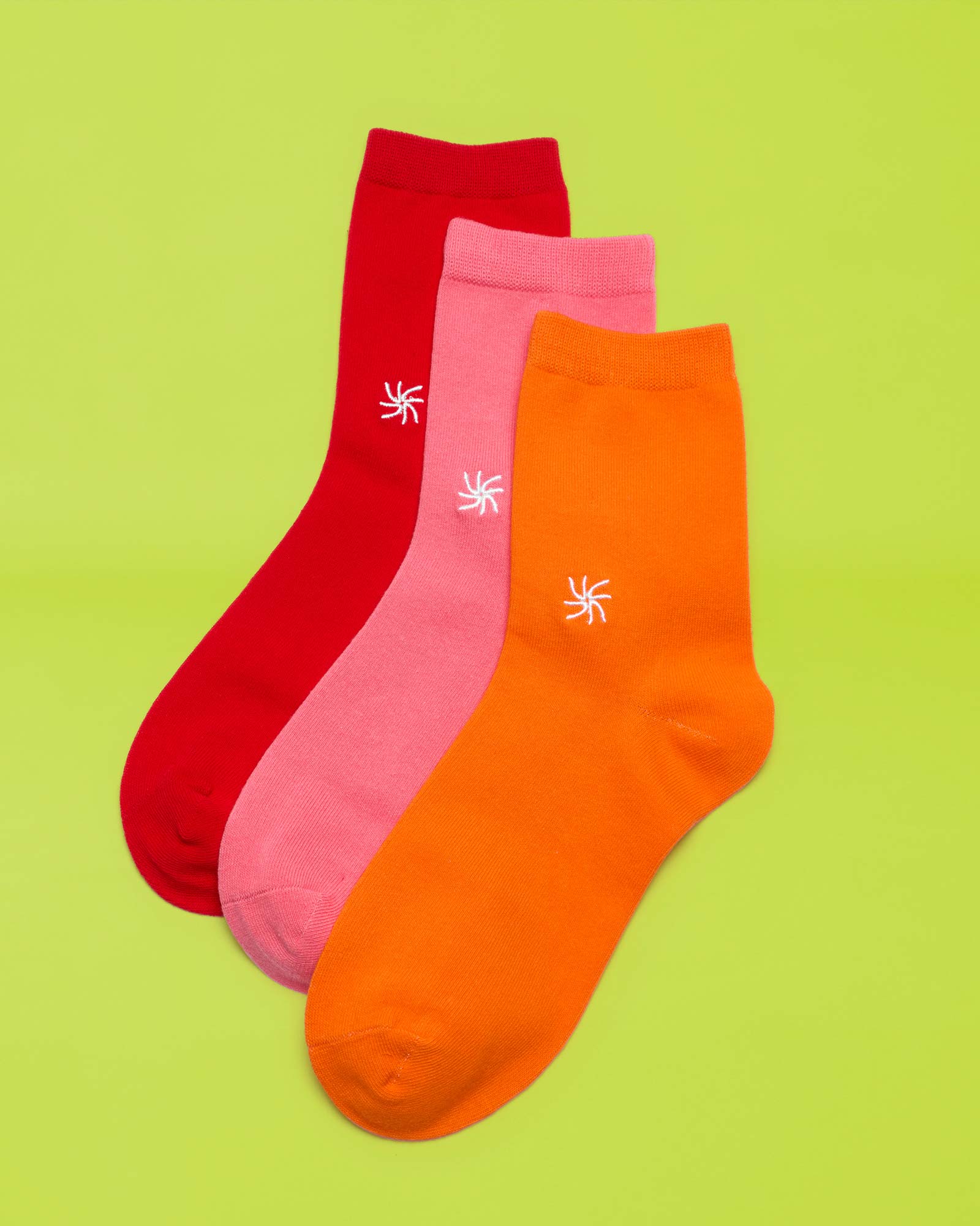CS Crew Sock (W) Bright Pink Combi - Image 4