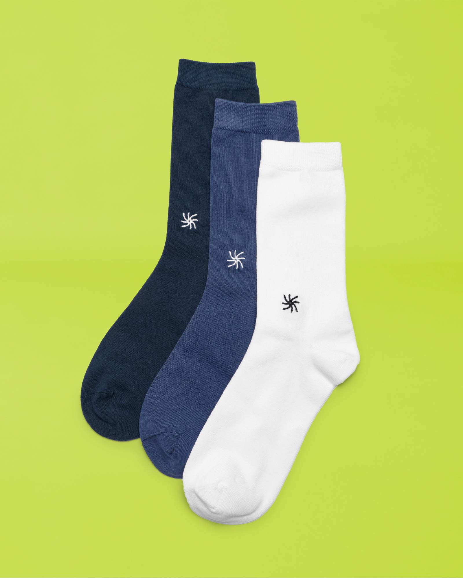 CS Crew Sock (M) Blue Combi - Image 3